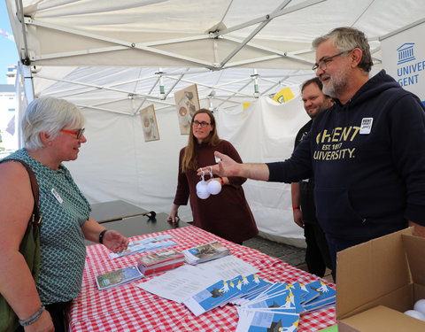 UGent groet student op Student Kick-off 2018