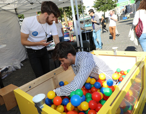 UGent groet student op Student Kick-off 2018