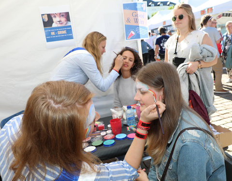 UGent groet student op Student Kick-off 2018