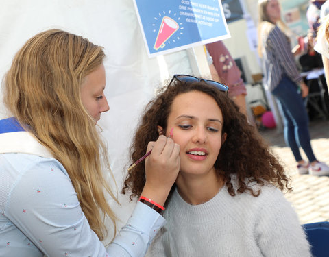 UGent groet student op Student Kick-off 2018