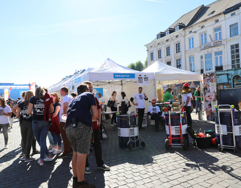 UGent groet student op Student Kick-off 2018