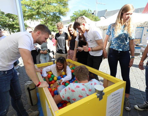 UGent groet student op Student Kick-off 2018