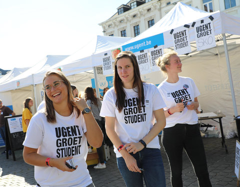 UGent groet student op Student Kick-off 2018