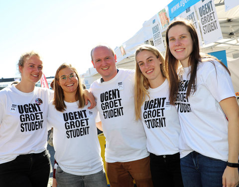 UGent groet student op Student Kick-off 2018