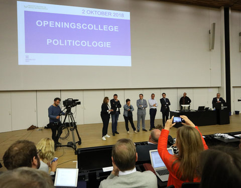 Partijvoorzitters op openingscollege Politicologie